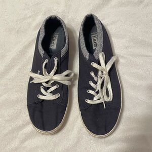 Keds Dark Blue Canvas Shoes with White Accents